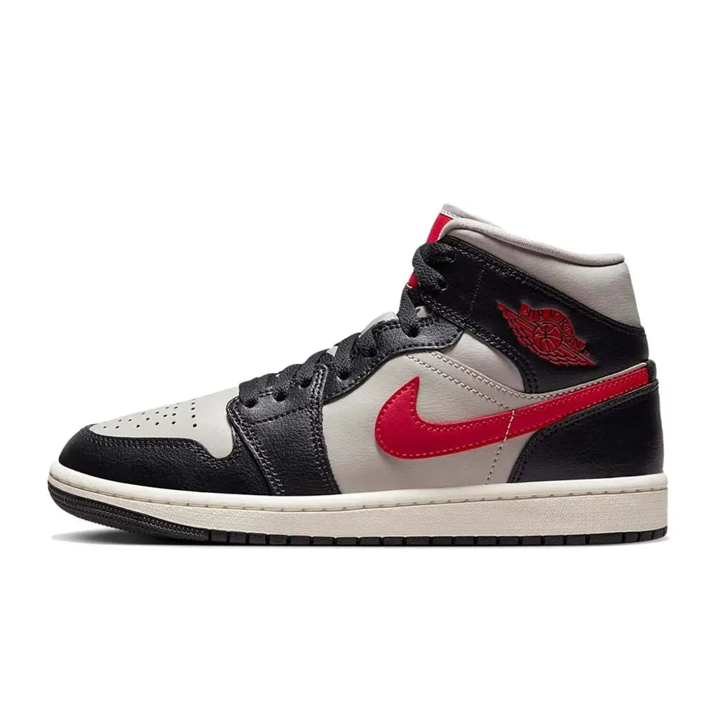 Air Jordan 1 Mid College Grey Gym Red SneakerSafe