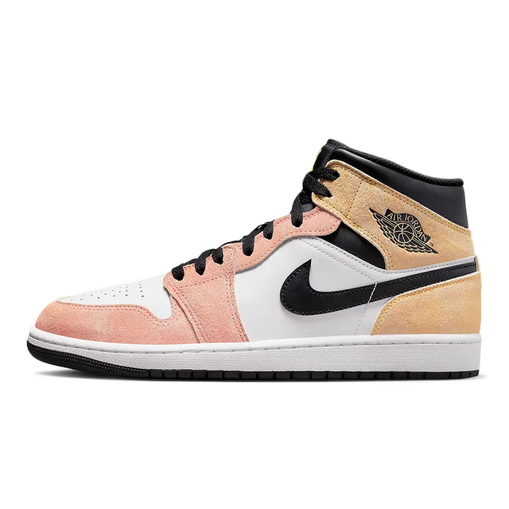 Black and peach jordan 1s online