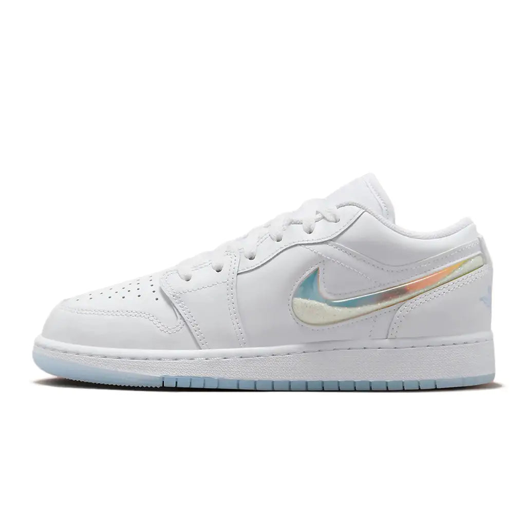 Air Jordan 1 Low Iridescent Glitter Swoosh