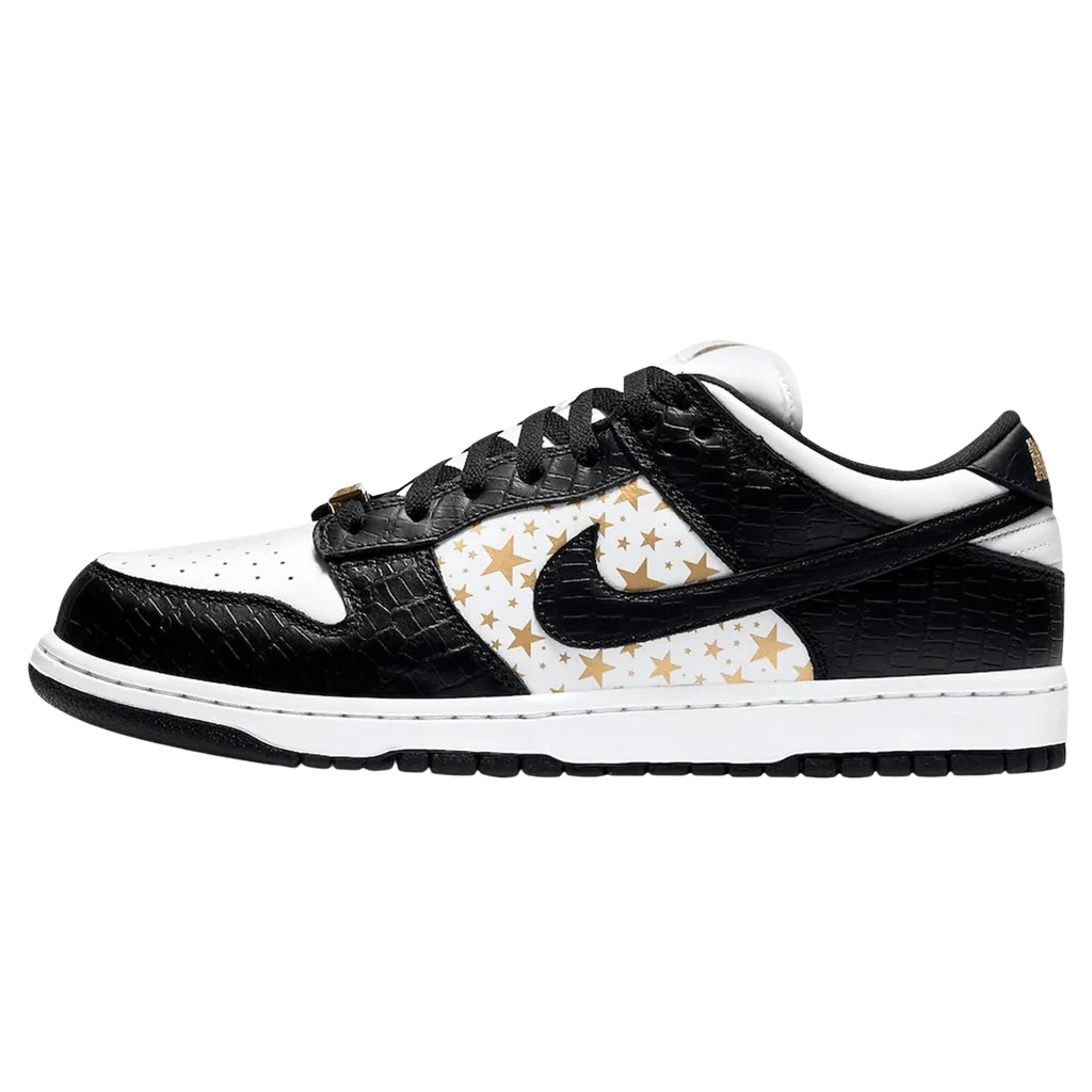 Nike SB x Supreme Dunk Low Stars Black SneakerSafe