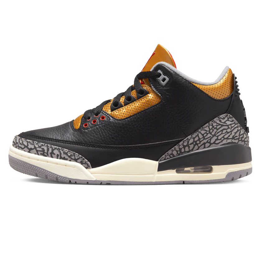 Gold air hot sale jordan 3