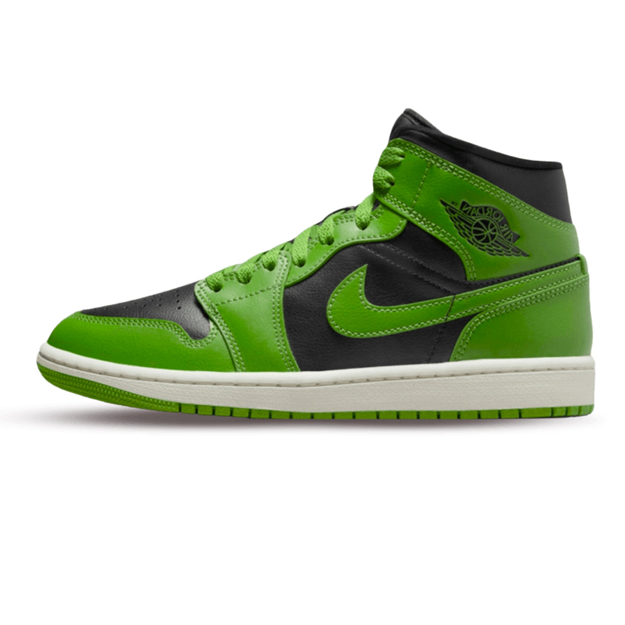 NIKE AIR JORDAN 1 MID / GREEN AQUA TONE Jordan AIR JORDAN 1 MID - High-top trainers - white⁄oxidized green