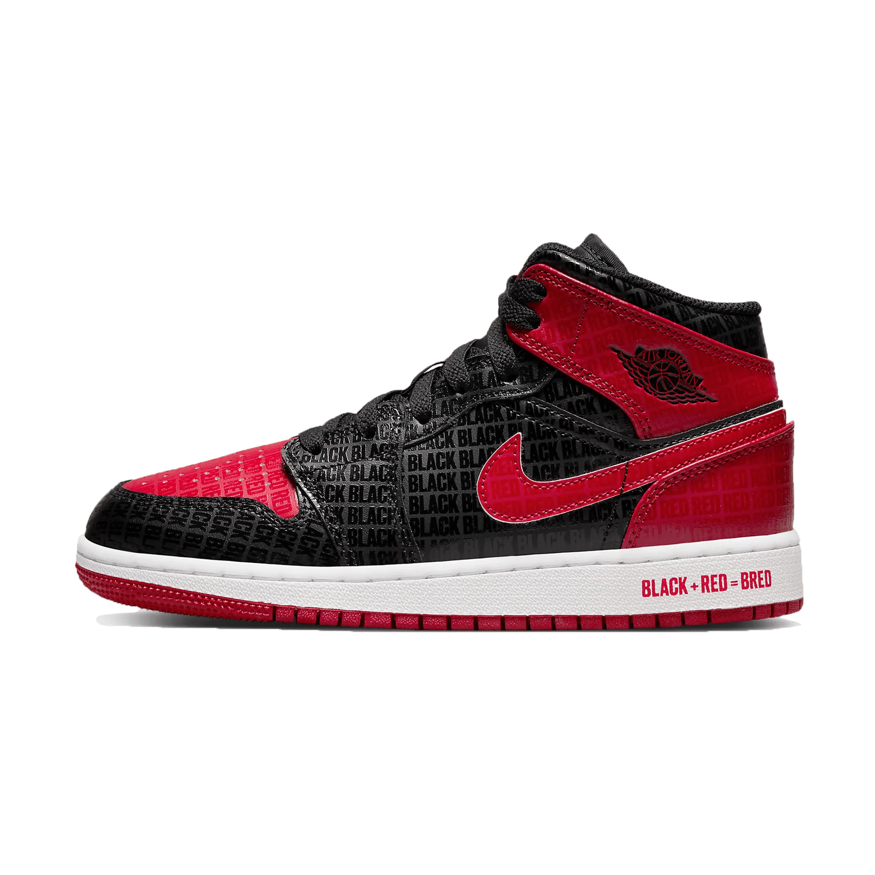 Air Jordan 1 Mid Bred Text SneakerSafe
