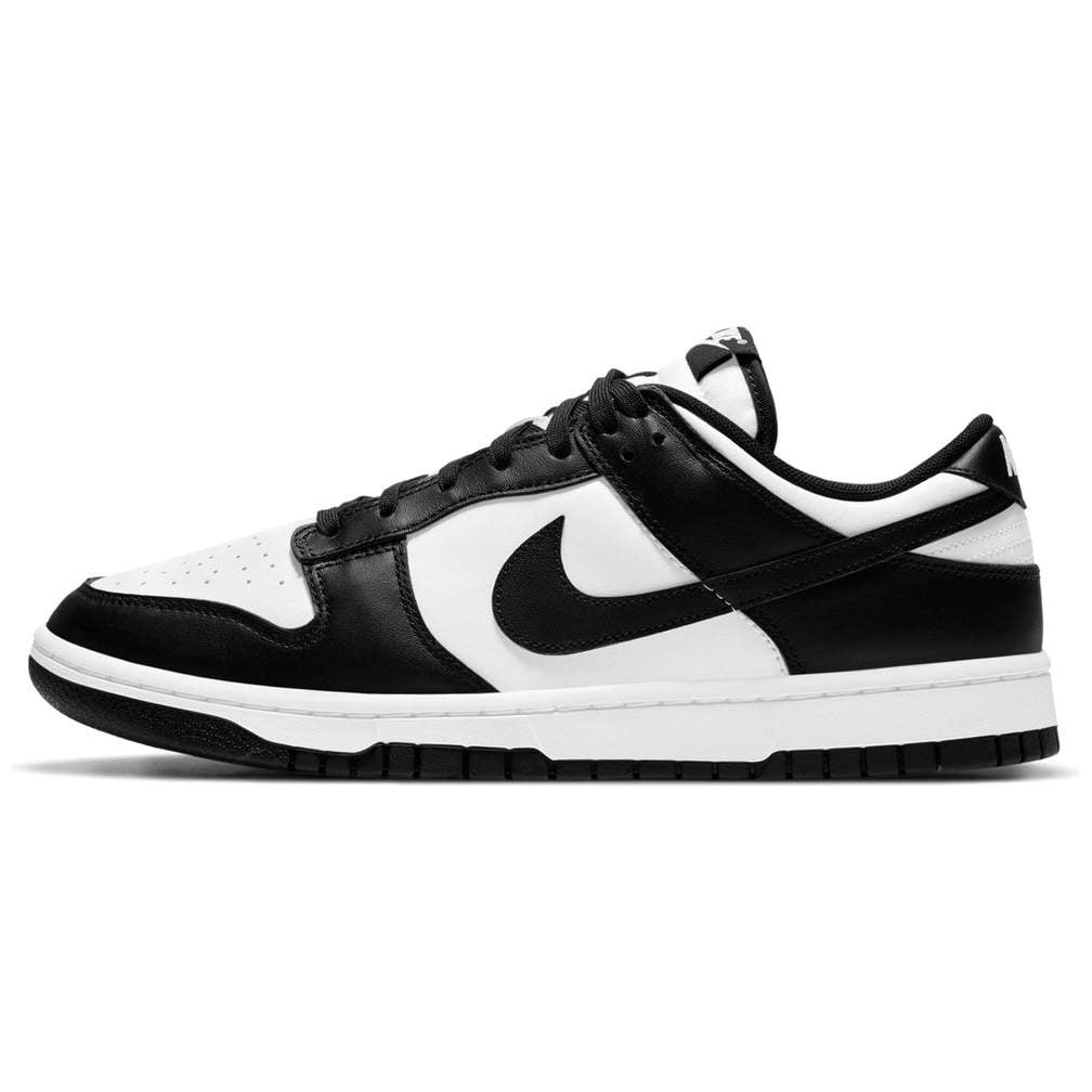 dunk low black white box