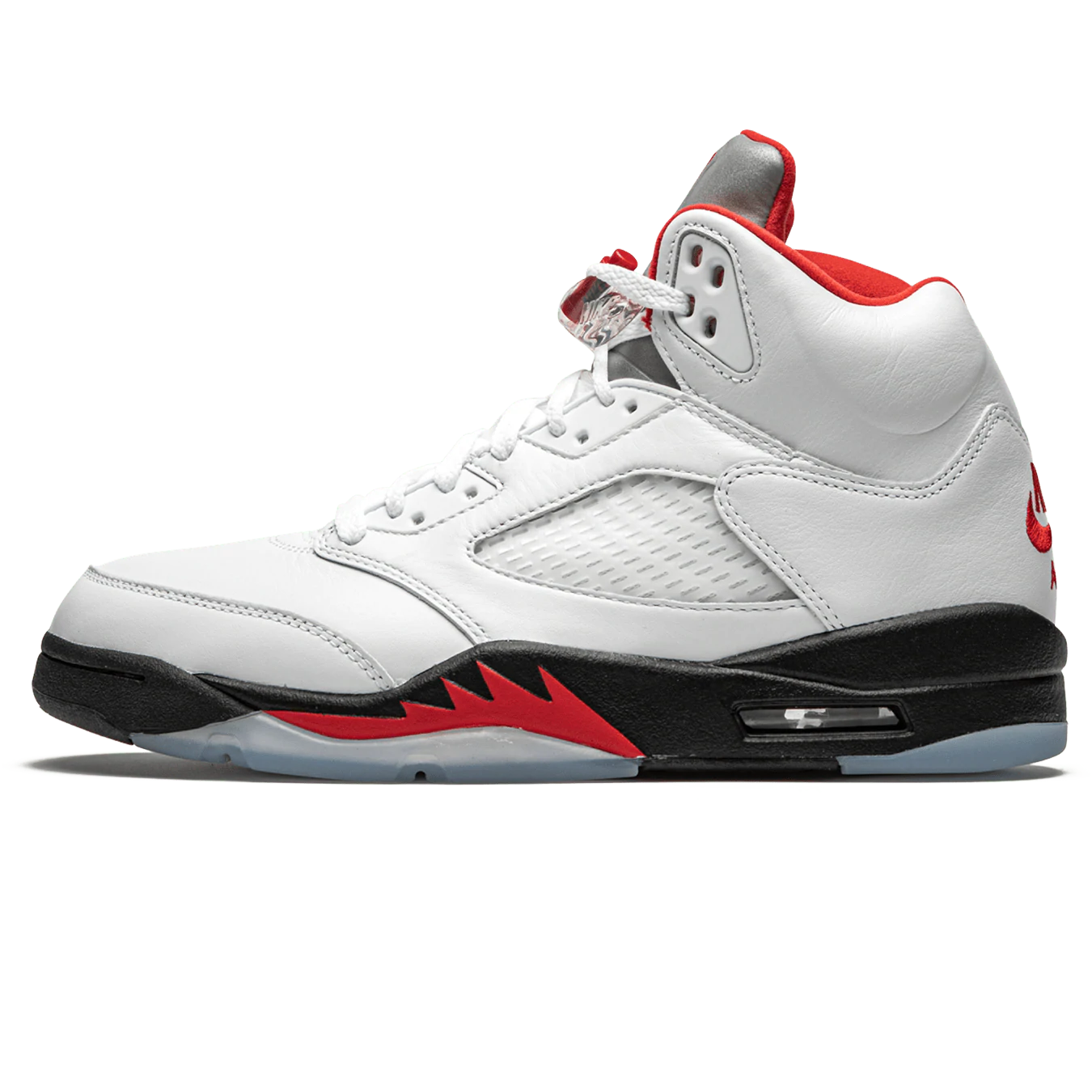 Air jordan 5 fire red silver tongue hotsell