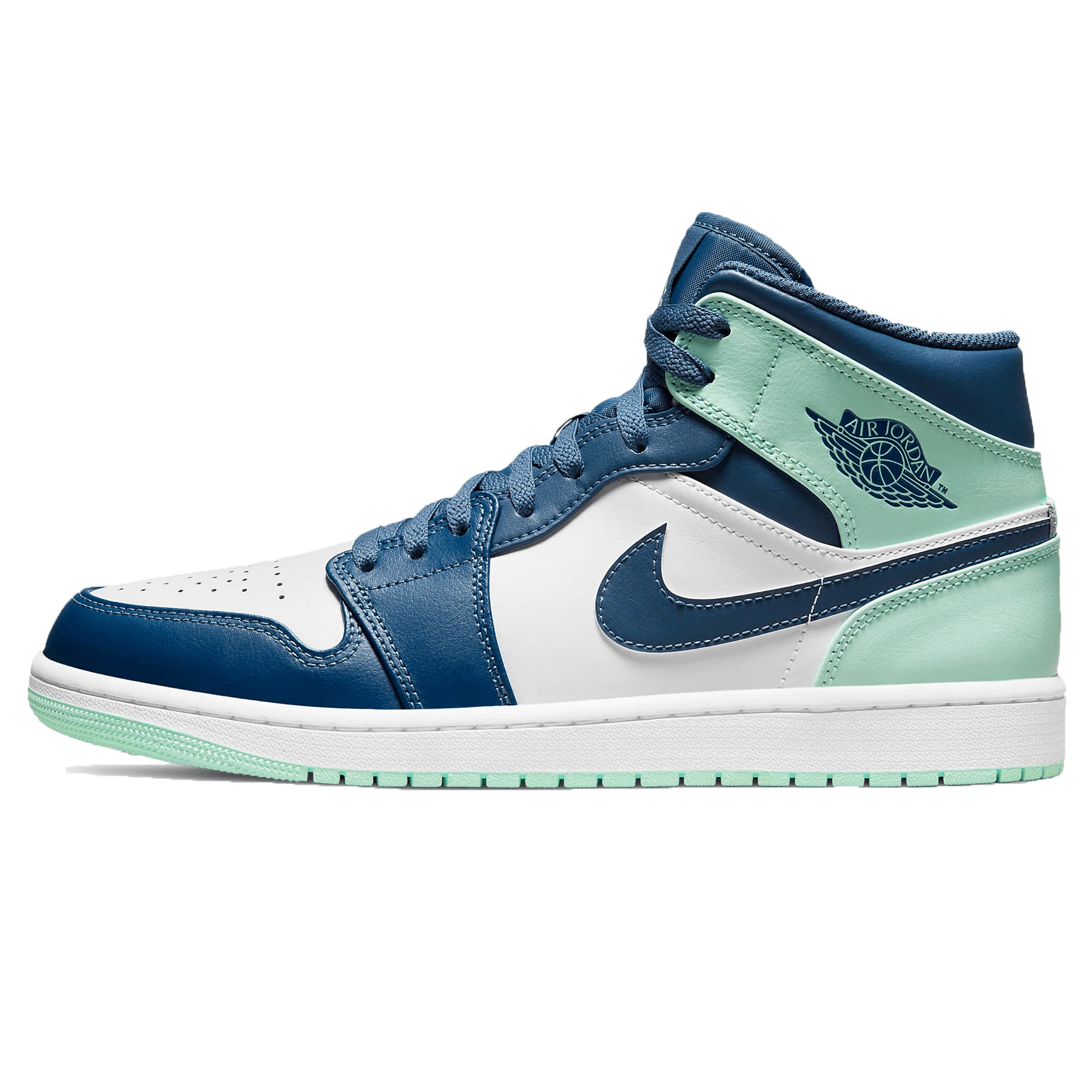 Air Jordan 1 Mid Mystic Navy Mint Foam SneakerSafe