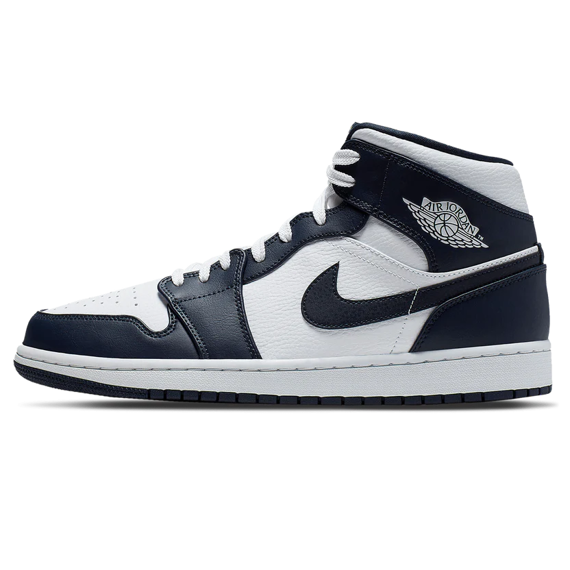 Air Jordan 1 Mid White Metallic Gold Obsidian SneakerSafe