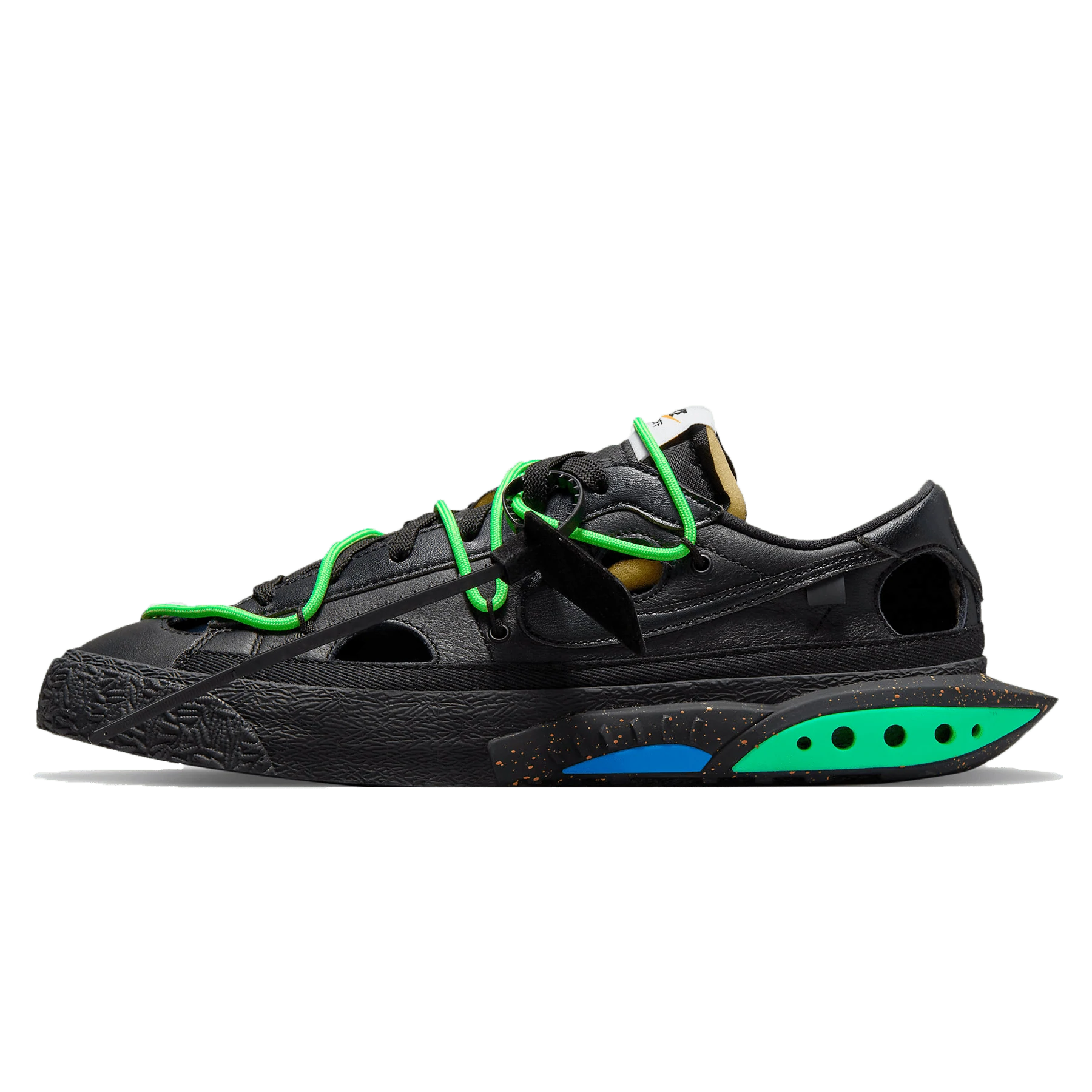 Off white shoes best sale green