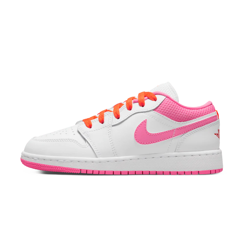 Orange and 2025 pink jordans
