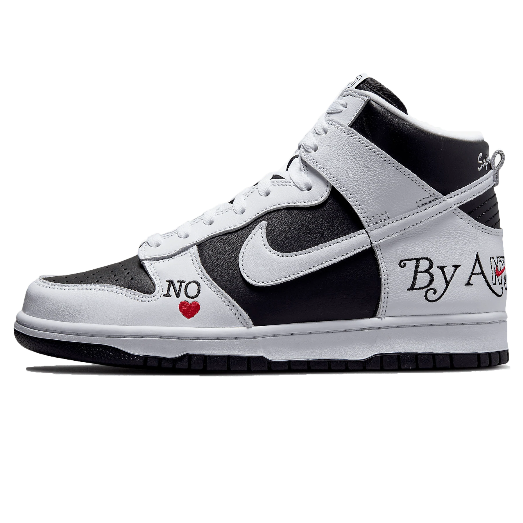 Nike SB x Supreme Dunk High By Any Means Black White SneakerSafe