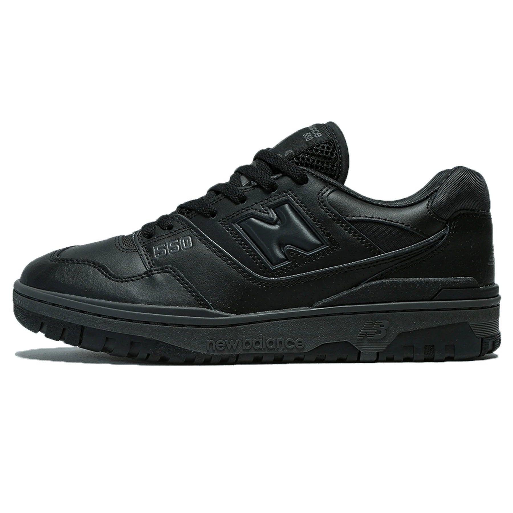 All black store leather new balance