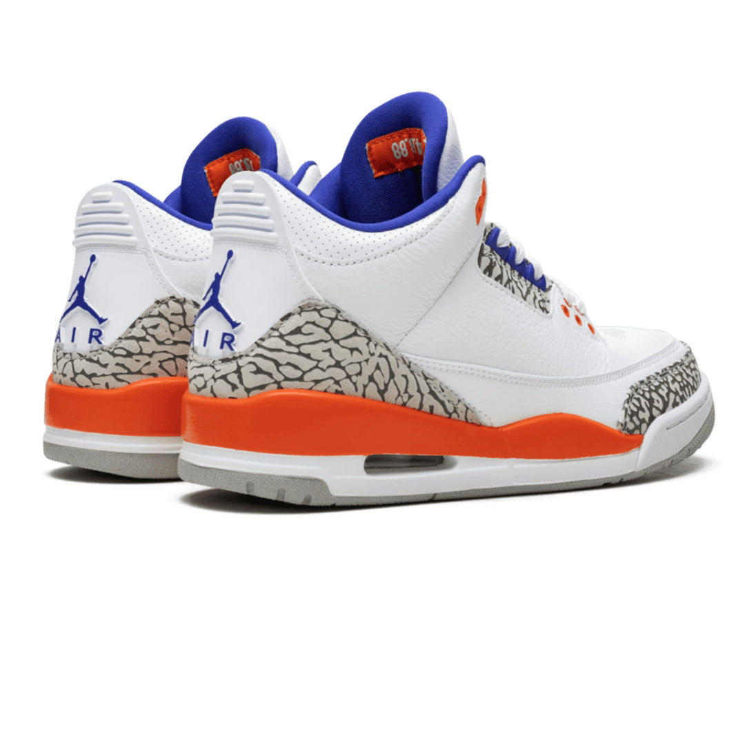 orange and blue jordans 3