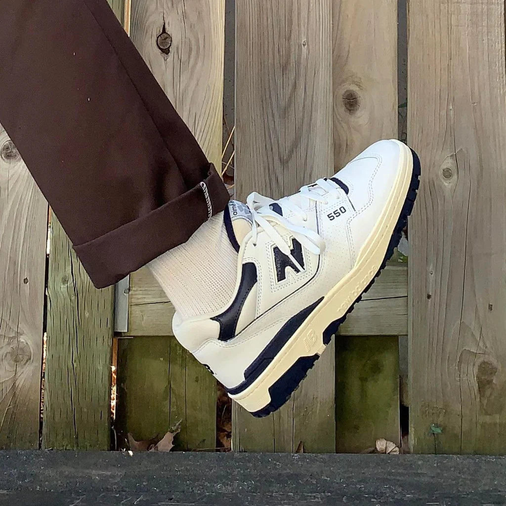 New Balance x Aime Leon Dore 550 White Navy SneakerSafe