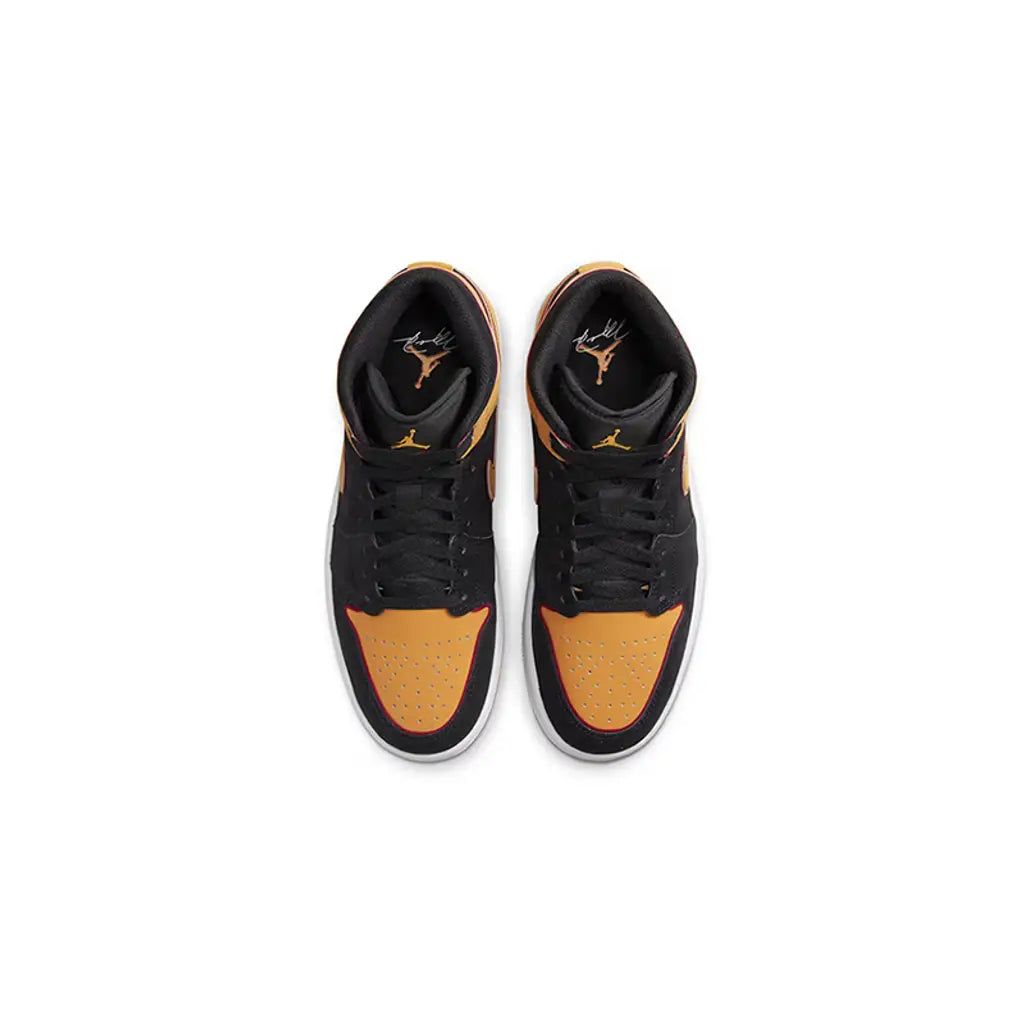Black and orange jordan 1s online