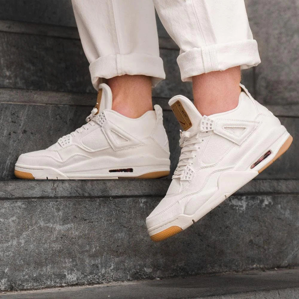 Air Jordan 4 x Levi's 'White' (Levi's Tag) – SneakerSafe