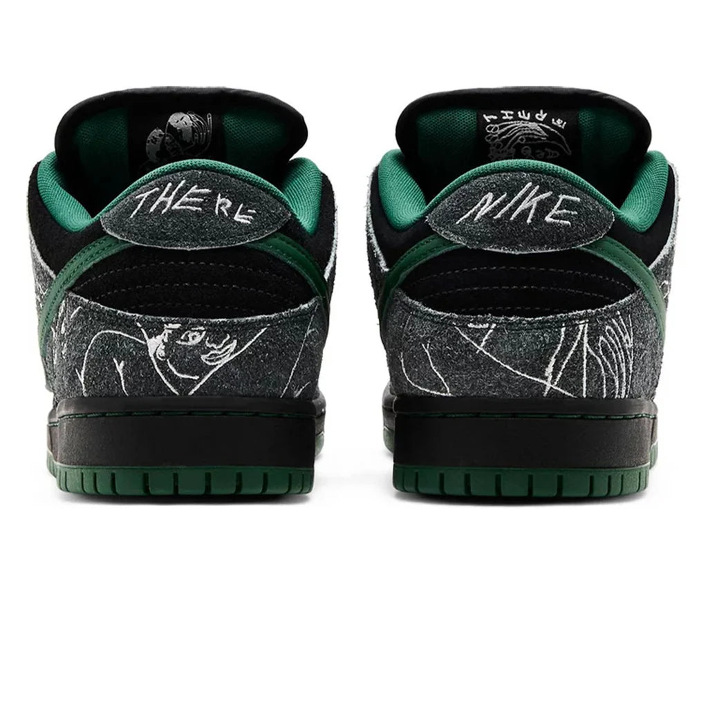 Nike SB x There Skateboards Dunk Low 'Anthracite Gorge Green
