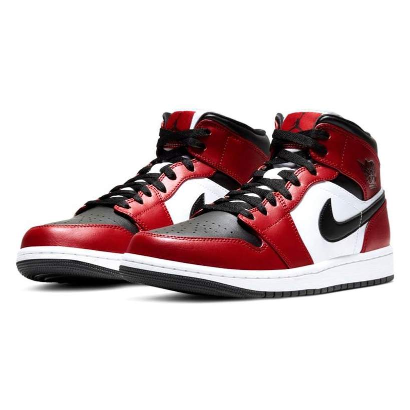 Black Toe Air Jordan One Red Black White Air Jordan Mid 'Chicago