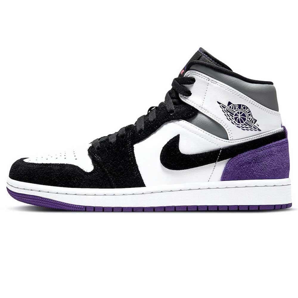 Air jordan 1 black and purple sale