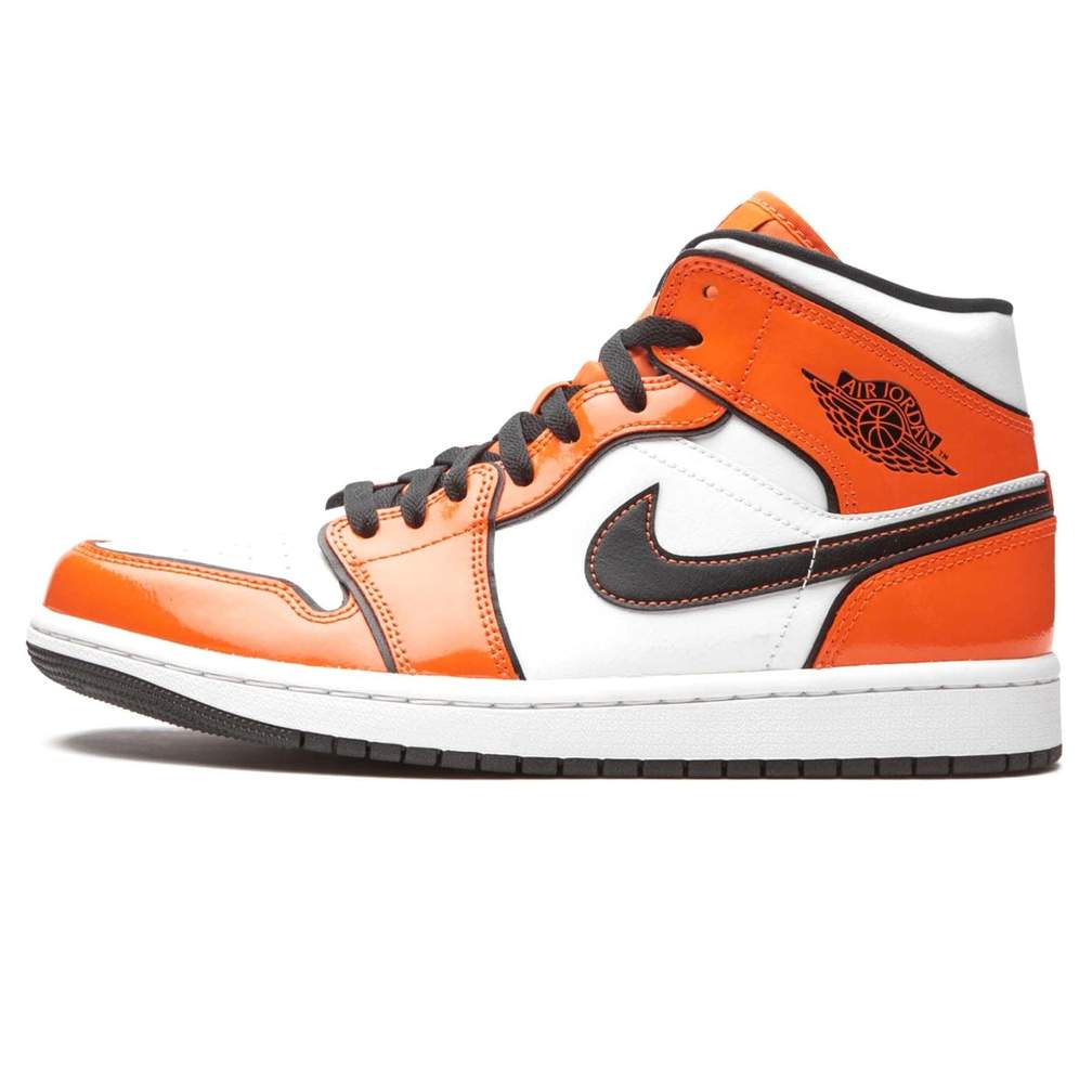 Orange and white air jordans on sale