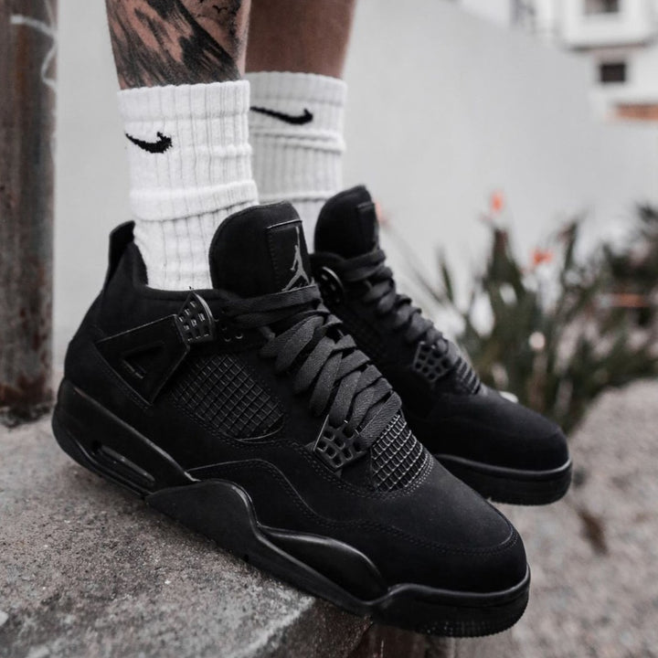 Black cat shoes jordans best sale