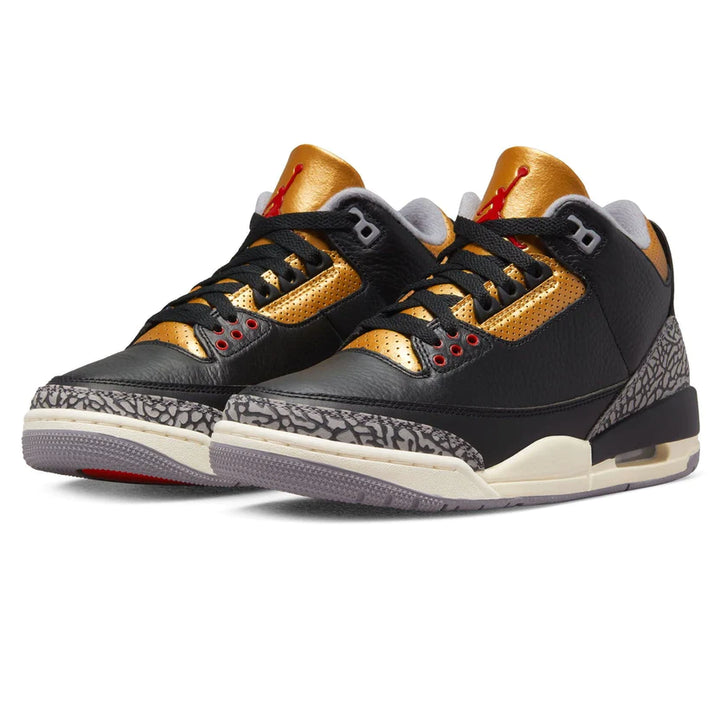 Air Jordan 3 Black Cement Gold SneakerSafe