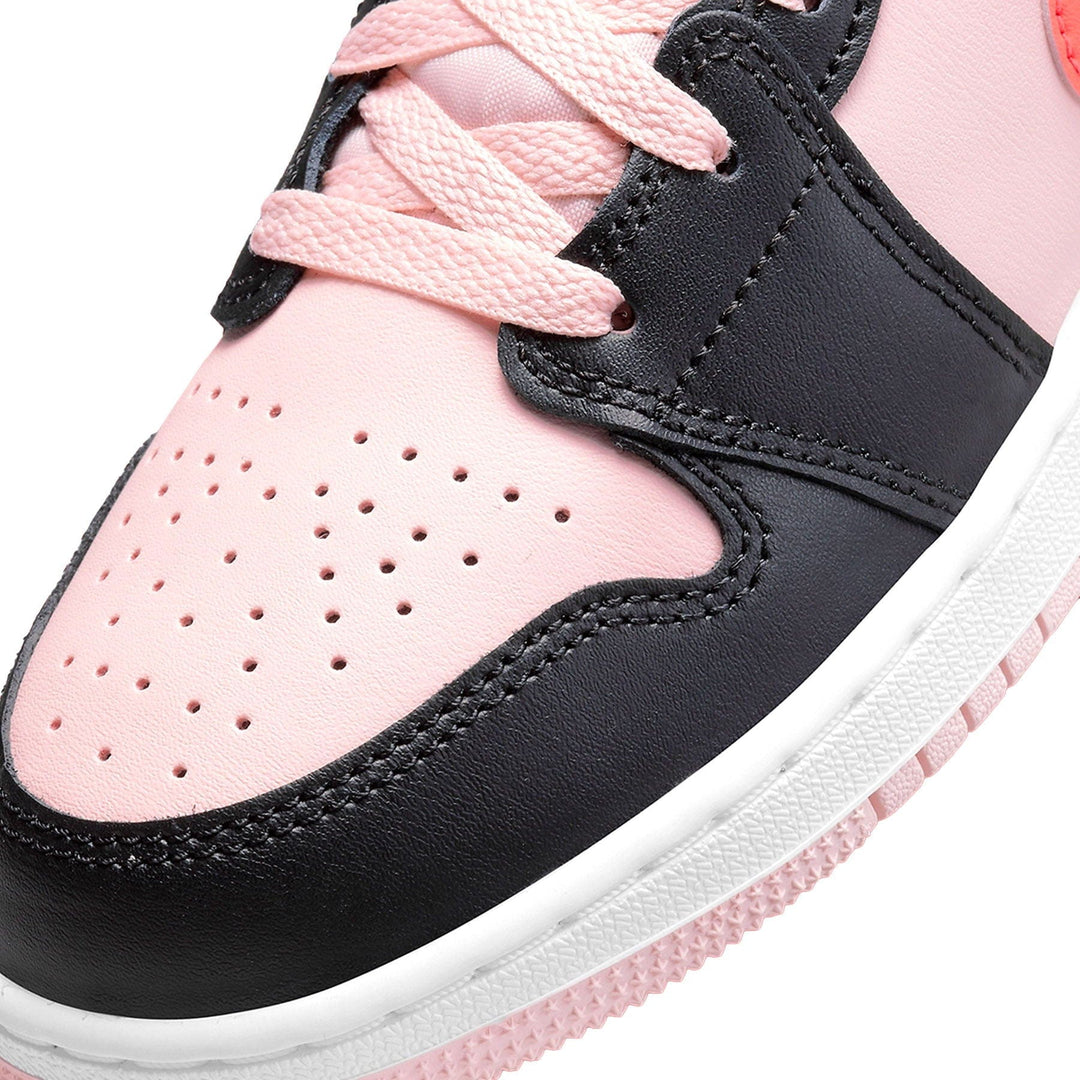 Air Jordan 1 Mid Black Pink Crimson SneakerSafe