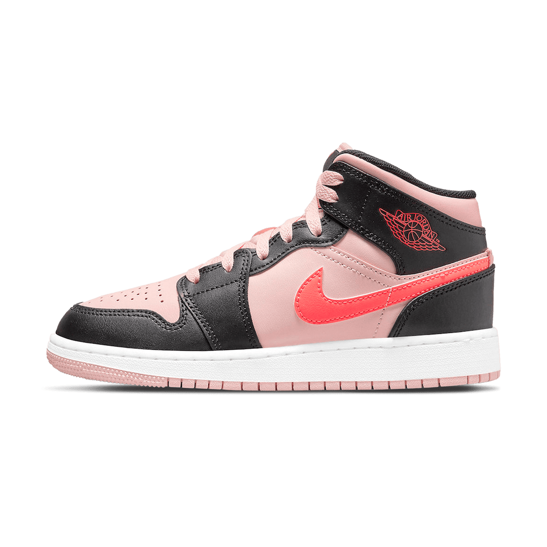 Pink black white jordan 1 sales