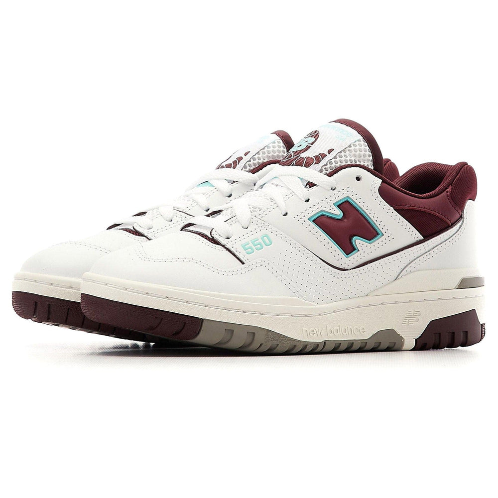 new balance p550 white maroon