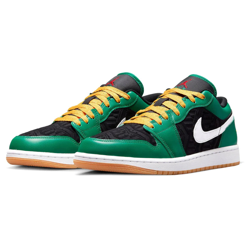 Air jordan 1 green and yellow best sale