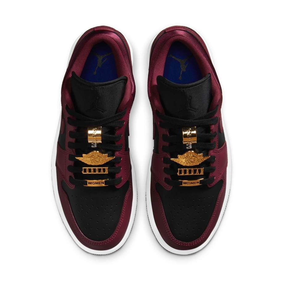 Mid Beetroot Gold Pendant Jordans Metallic Gold Pendants Maroon