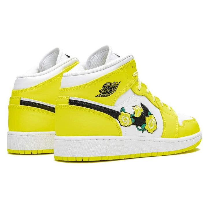 nike air jordan 1 mid lx yellow neon
