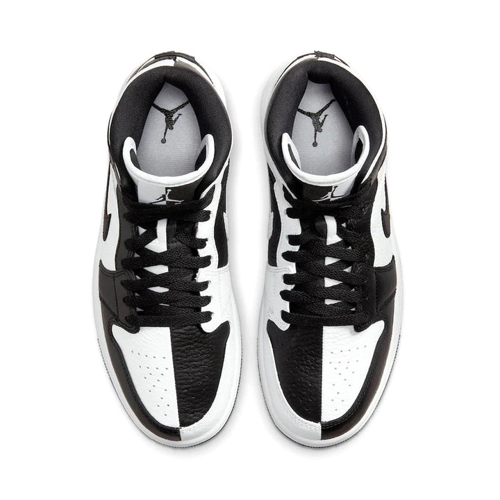 Half white half black nike shoes hot sale