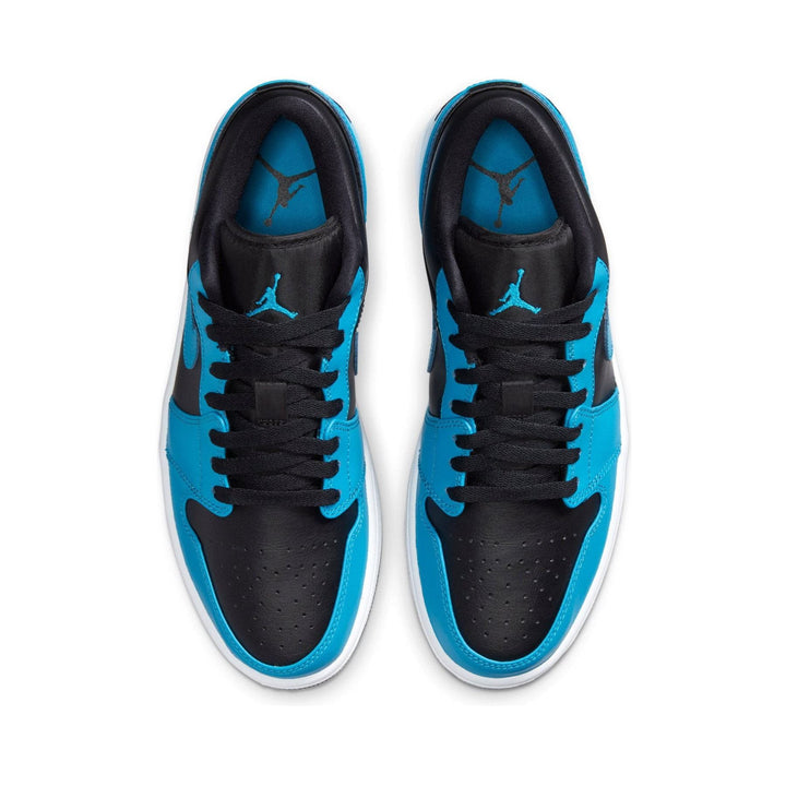 Jordan Low Laser Blue On Feet Air Jordan Low 'Laser Blue Black