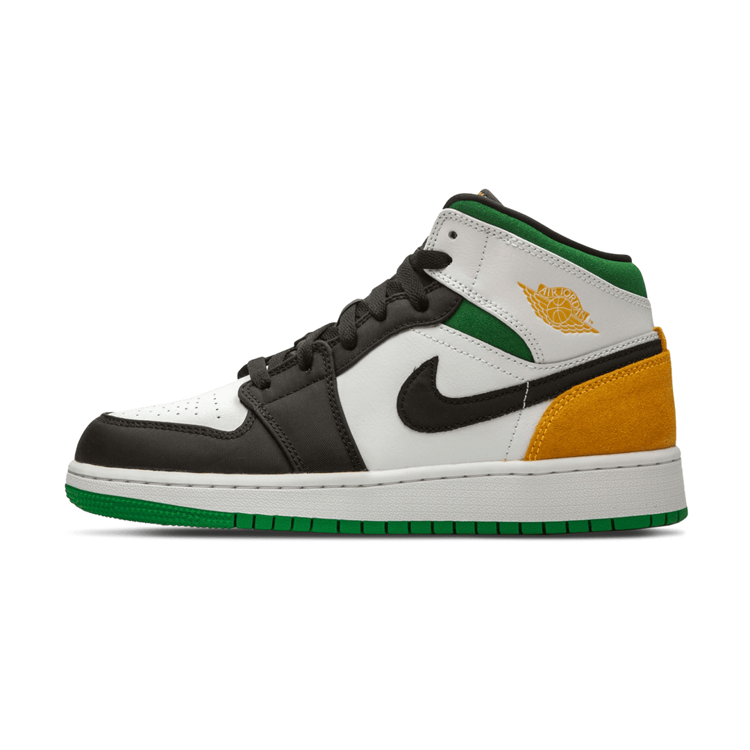 Air Jordan 1 Mid Laser Orange Lucky Green SneakerSafe