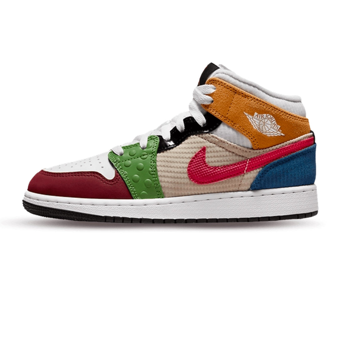 Air Jordan 1 Mid 'Multi Canvas Patchwork / Messy Room' – SneakerSafe