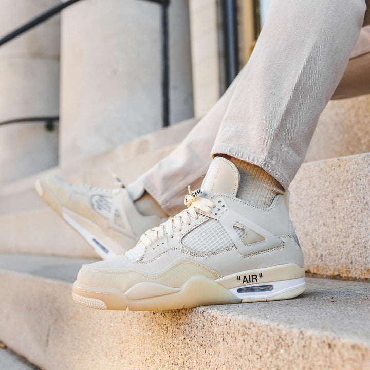 Air Jordan 4 x Off-White 'Sail' – SneakerSafe