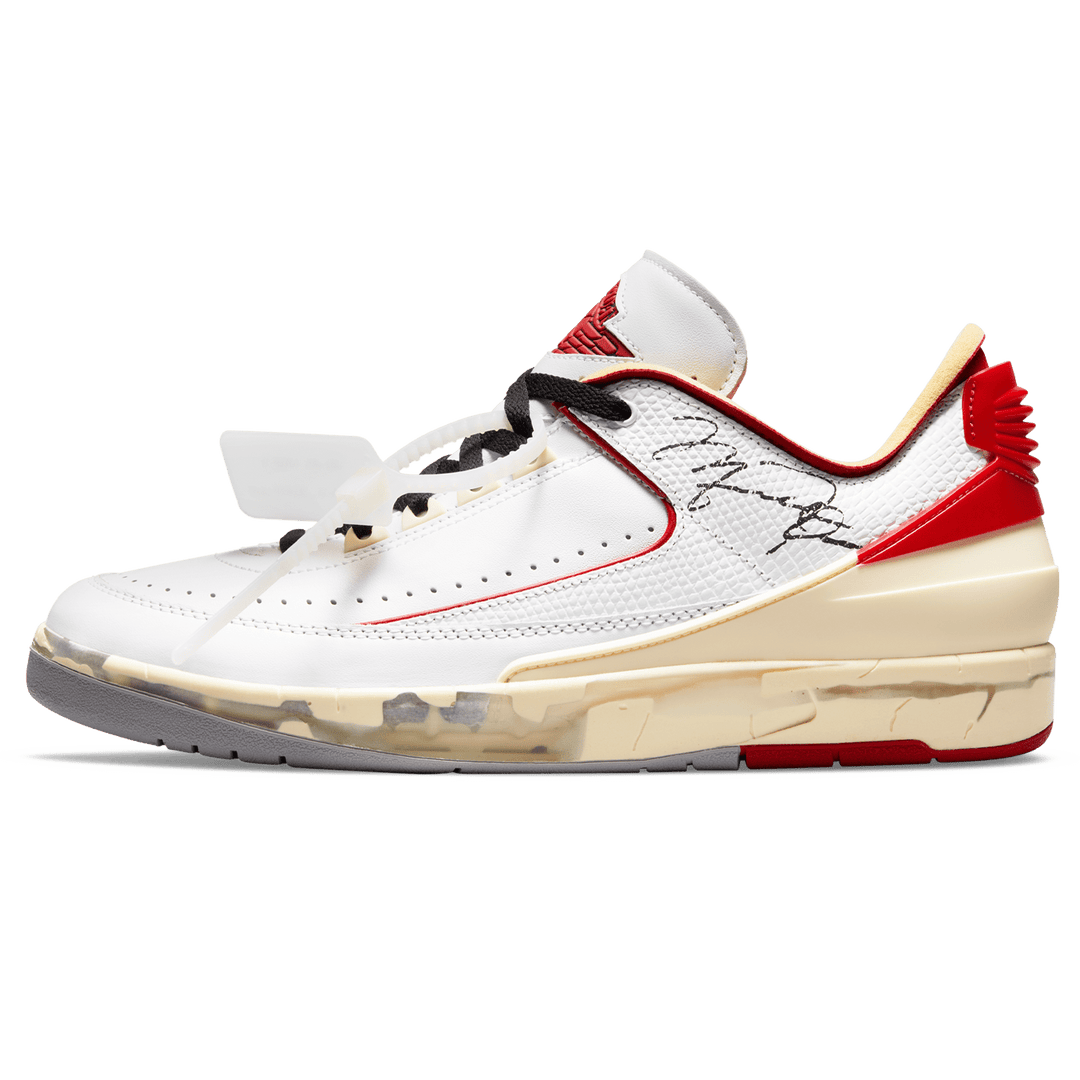 Air Jordan 2 Low x Off White White Red SneakerSafe