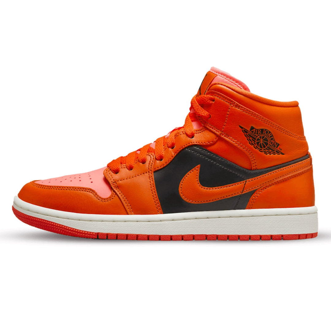 Air Jordan 1 Mid Orange Black SneakerSafe