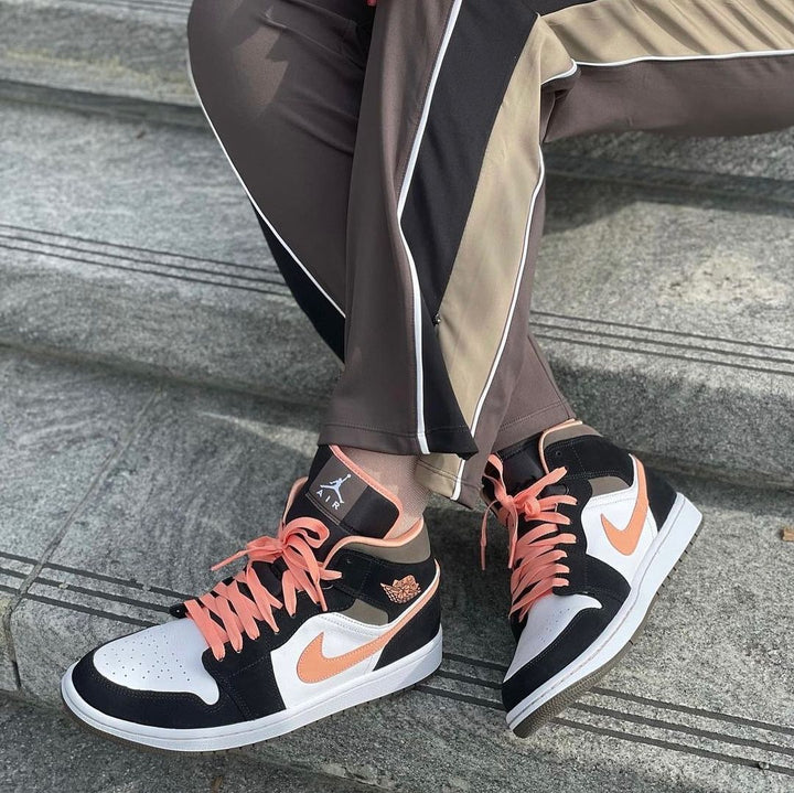 Air Jordan 1 Mid Peach Mocha SneakerSafe