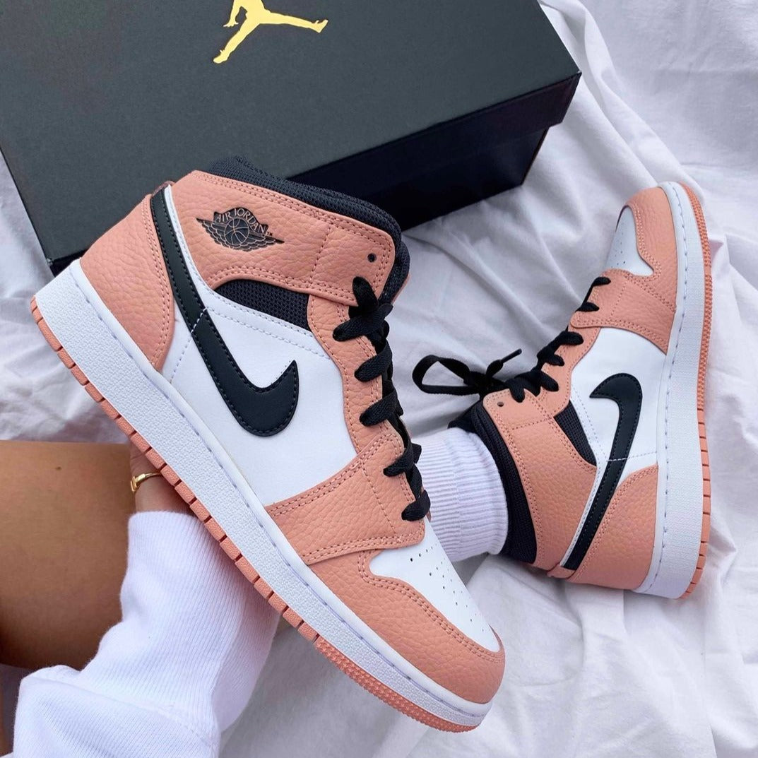 Air Jordan 1 Mid Pink Quartz SneakerSafe