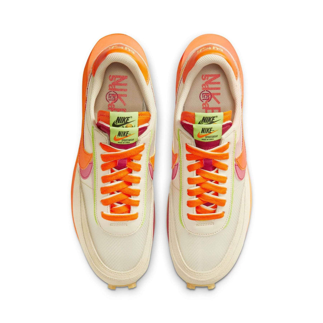 clot x sacai x nike ldwaffle orange blaze
