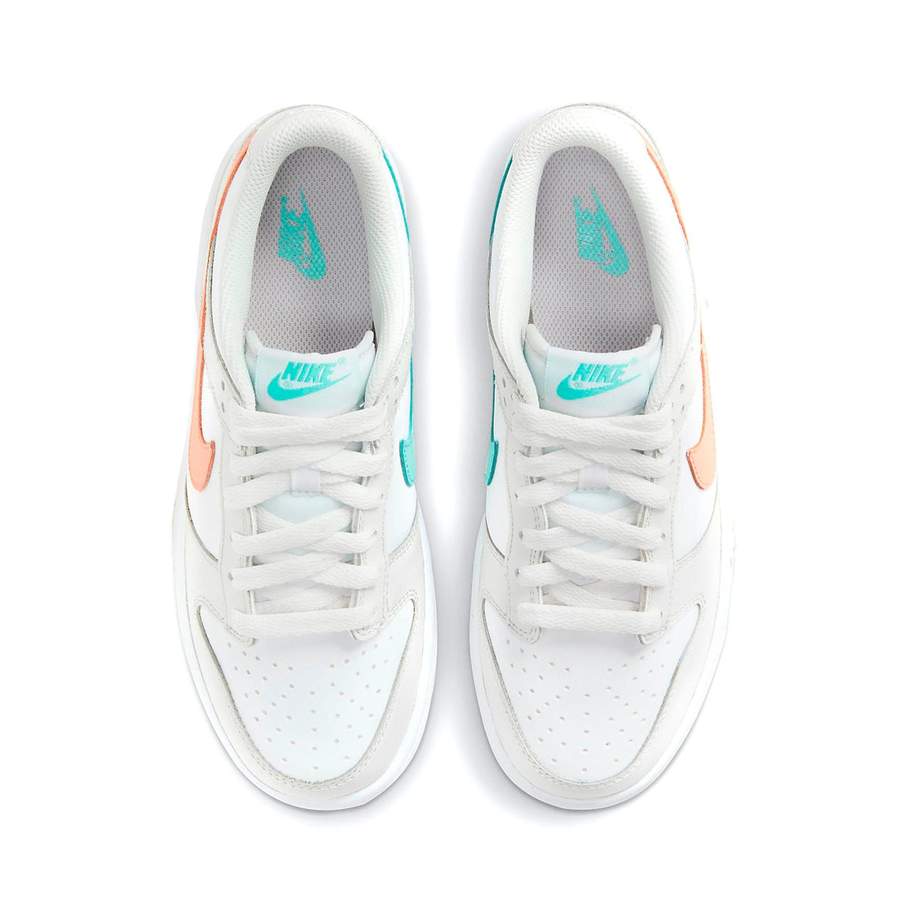 nike dunk white bone peach aqua