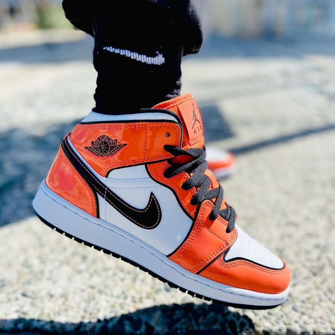 Air Jordan 1 Mid Turf Orange SneakerSafe