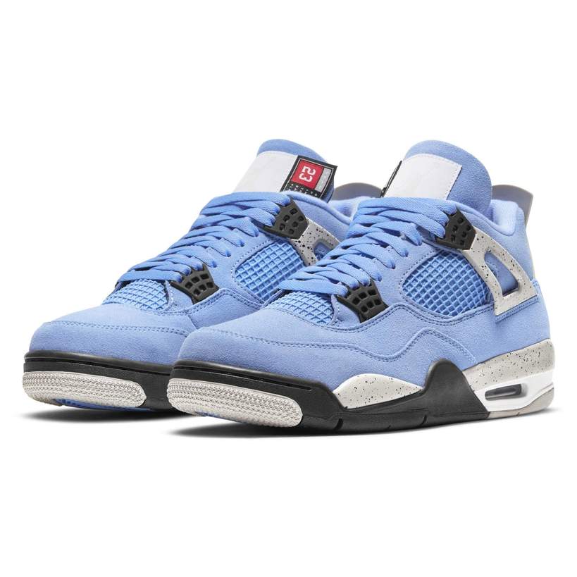 jordan 4 blue black and white